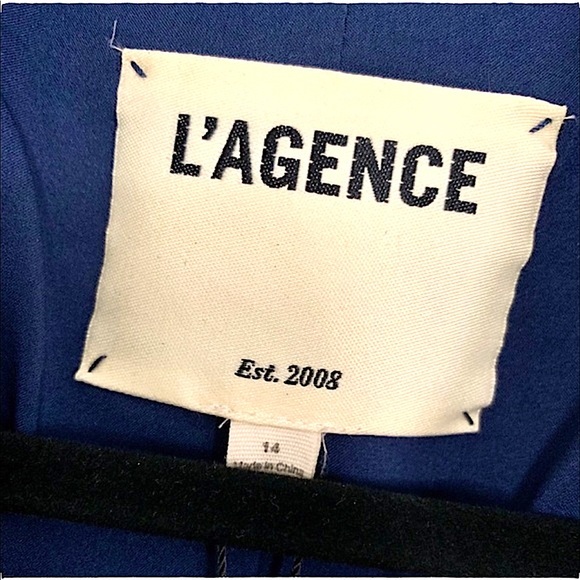 NWOT L'AGENCE Chamberlain Velvet Blazer, 14 - Picture 8 of 14